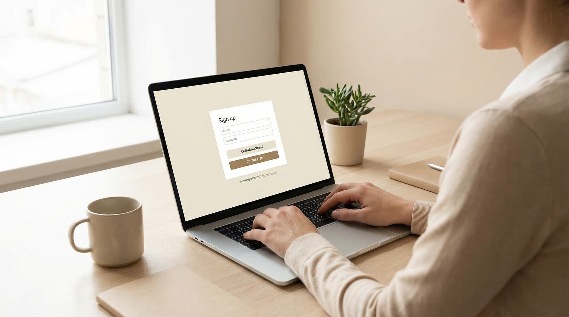 Account creation and property setup